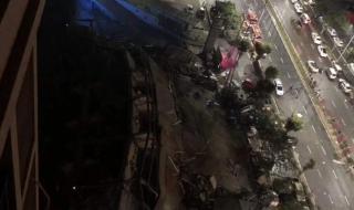 福建泉州一宾馆楼体坍塌